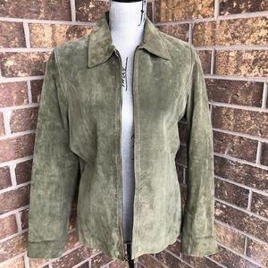 Siena Green Leather Jacket Size Small
